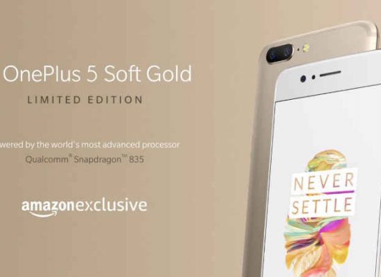 OnePlus launches ‘OnePlus 5’ Limited Edition Soft Gold Variant