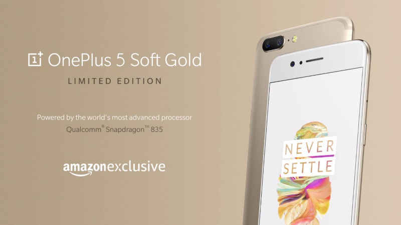 OnePlus 5: Limited Edition Soft Gold