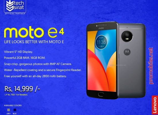Motorola Moto E4 – Affordable Offering!