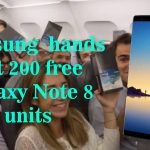 Samsung Spain hands out free Galaxy Note 8 on a domestic flight