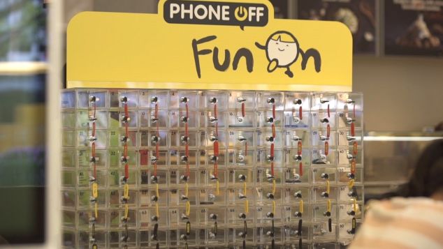 The campaign is called "Phone off. Fun on."