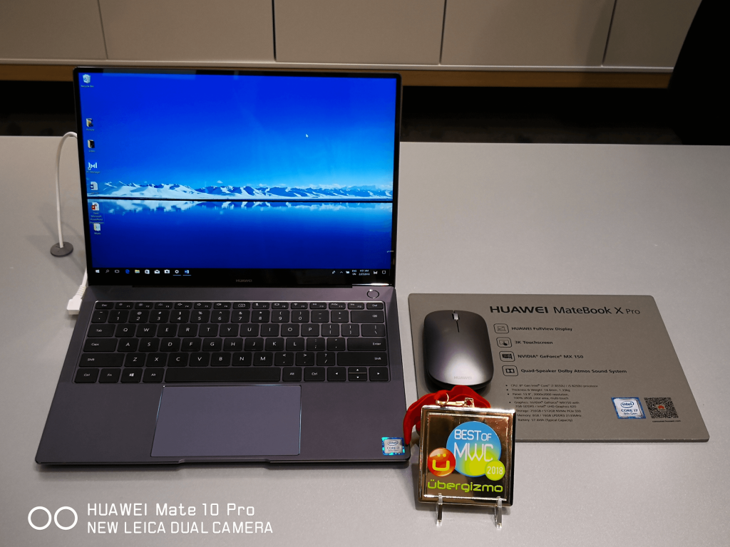 HUAWEI MediaPad M5 with a "Best of MWC" award for the device's great audio, especially the surround-sound which is great for multimedia