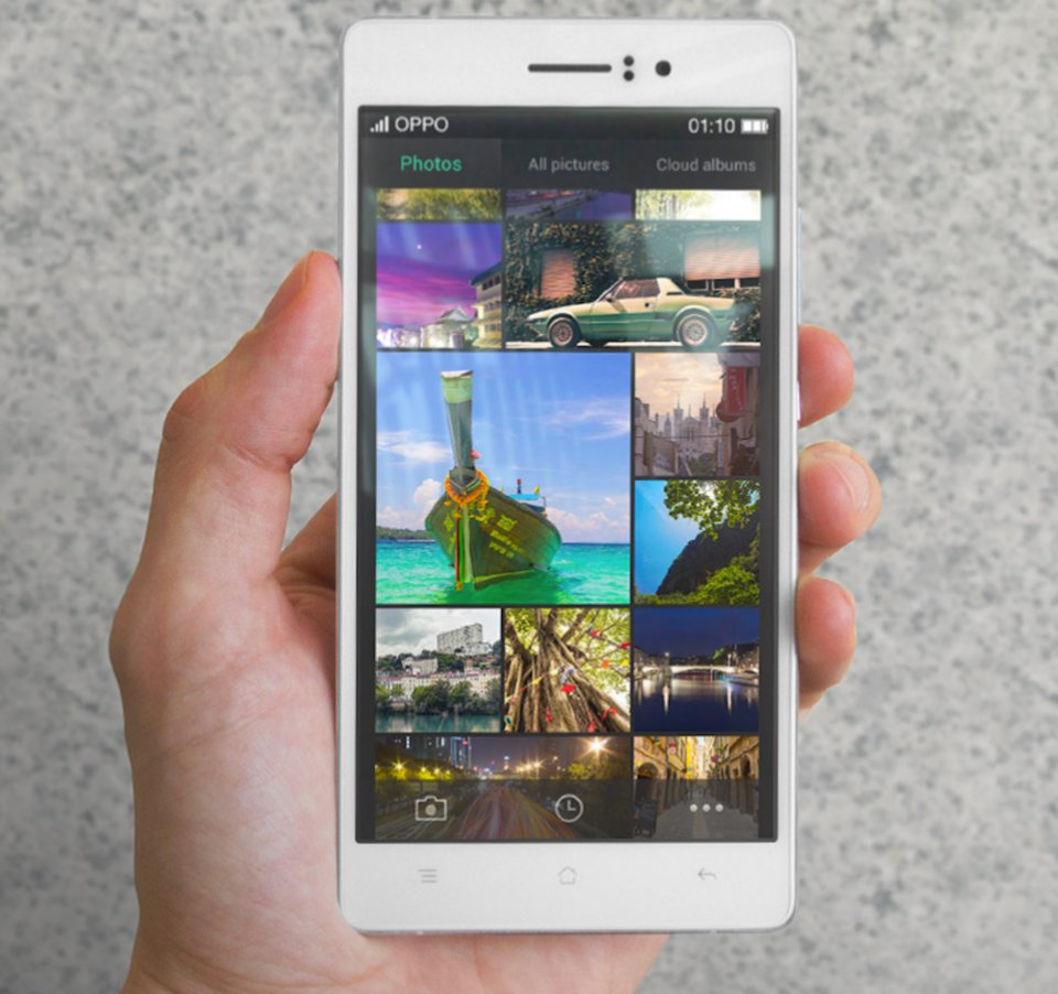 The sleek Oppo R5