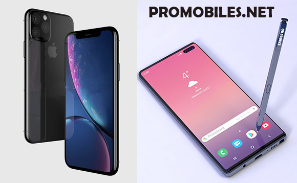 Samsung's galaxy and iPhone X1