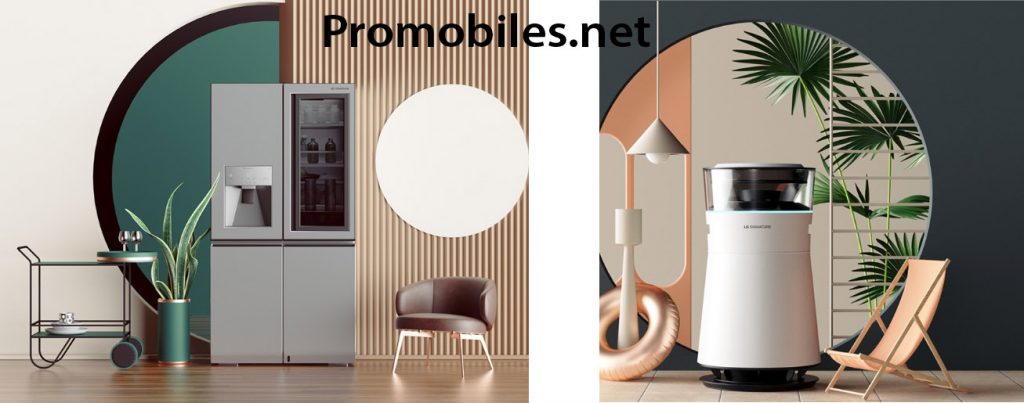 Promo images for LG's signature series products