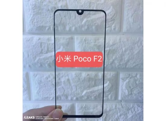Xiaomi POCO F2 Designhas dropped waterdrop, Thanks to its supposed screen protector,