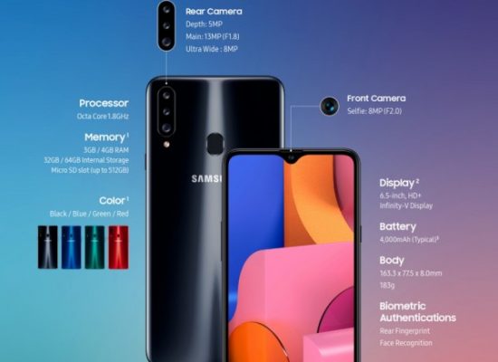 Samsung Galaxy A20s announced.