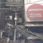 Fire at mobile market