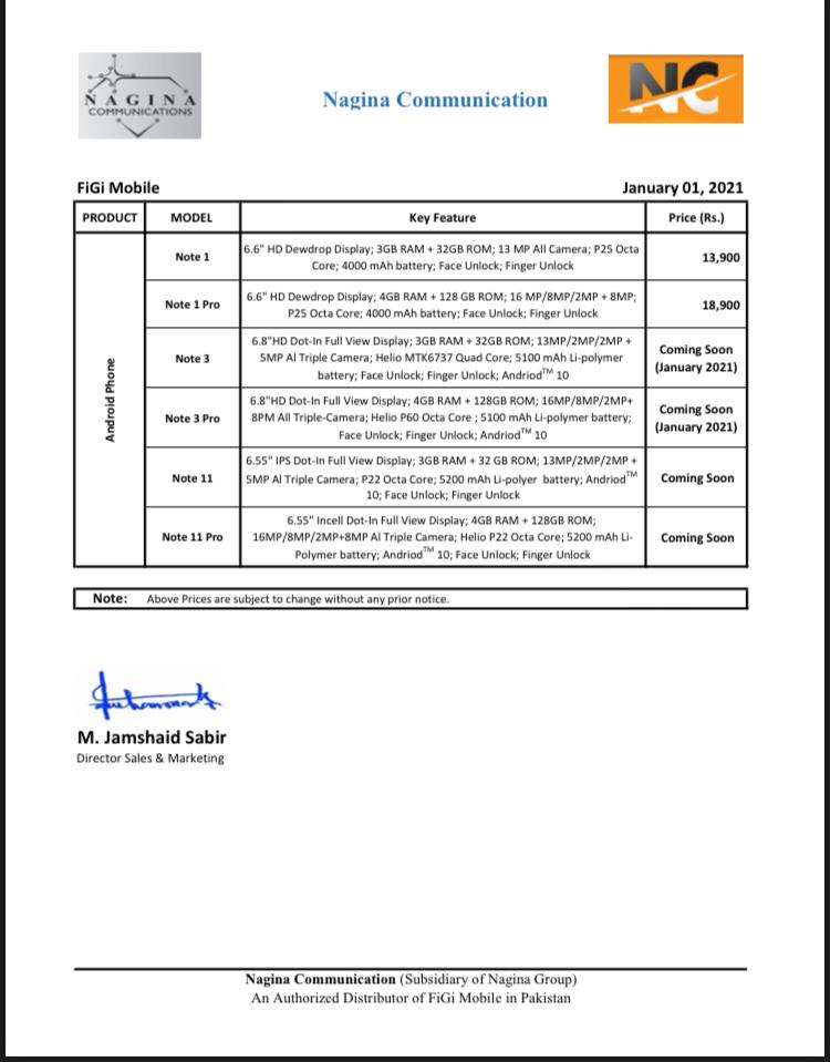FiGi Mobile launching two new models in January